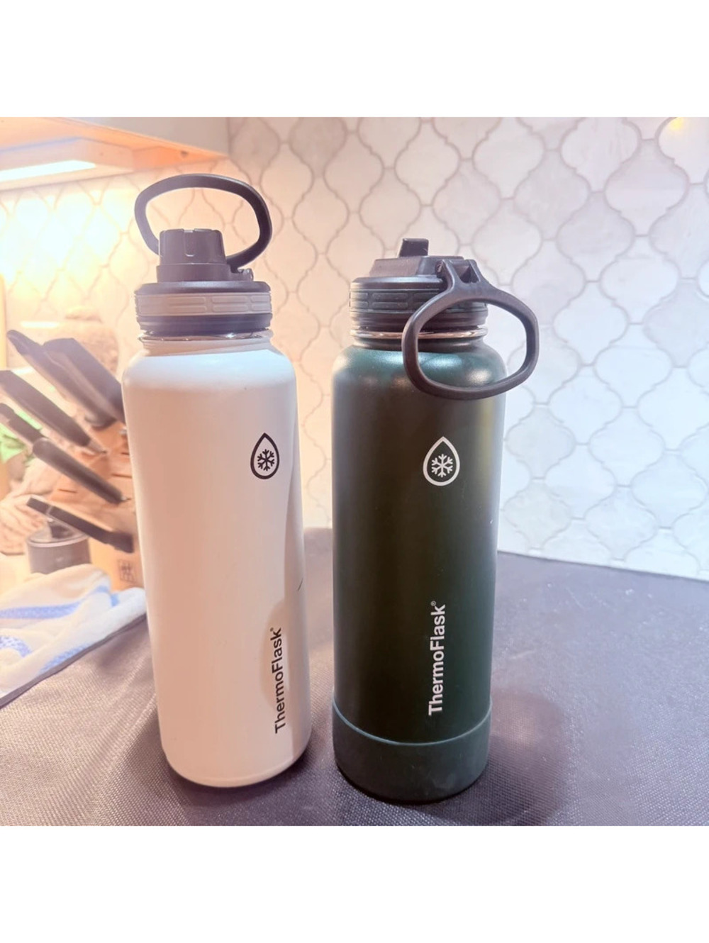 Thermoflask 40oz stainless water bottle set
